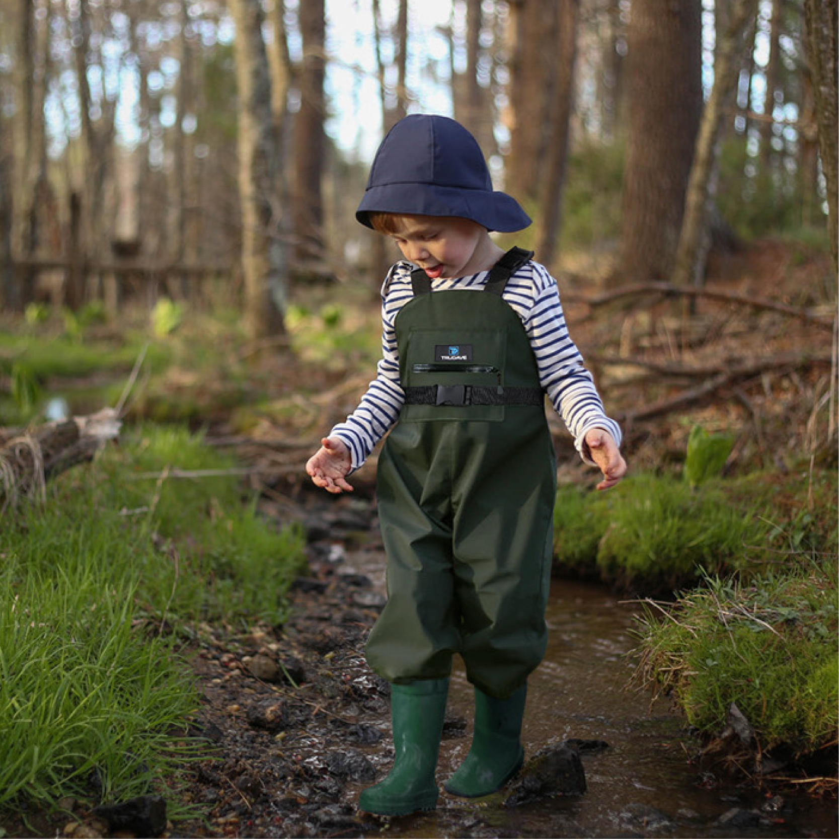 Trudave Lightweight Kids Waders with Boots 