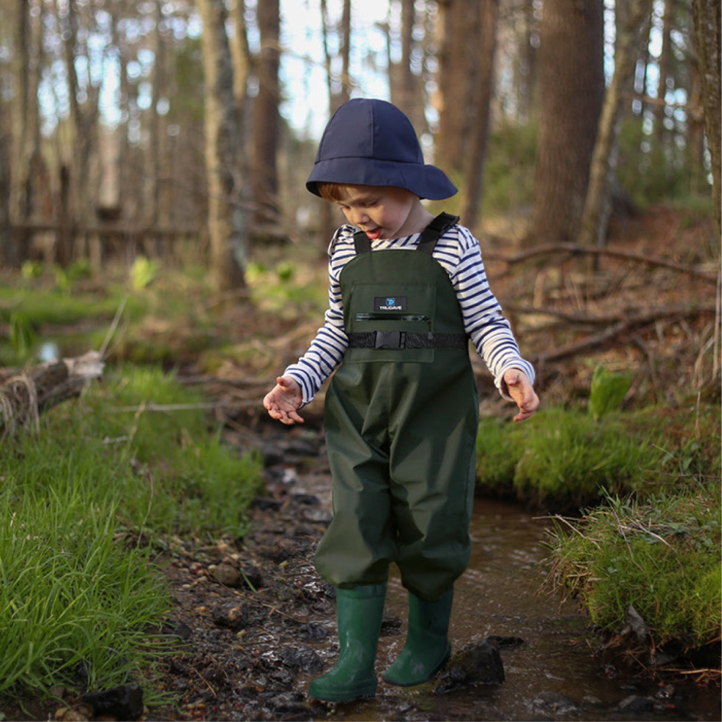 Trudave Lightweight Kids Waders with Boots 