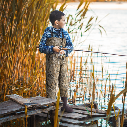 Trudave Lightweight Kids Waders with Boots 