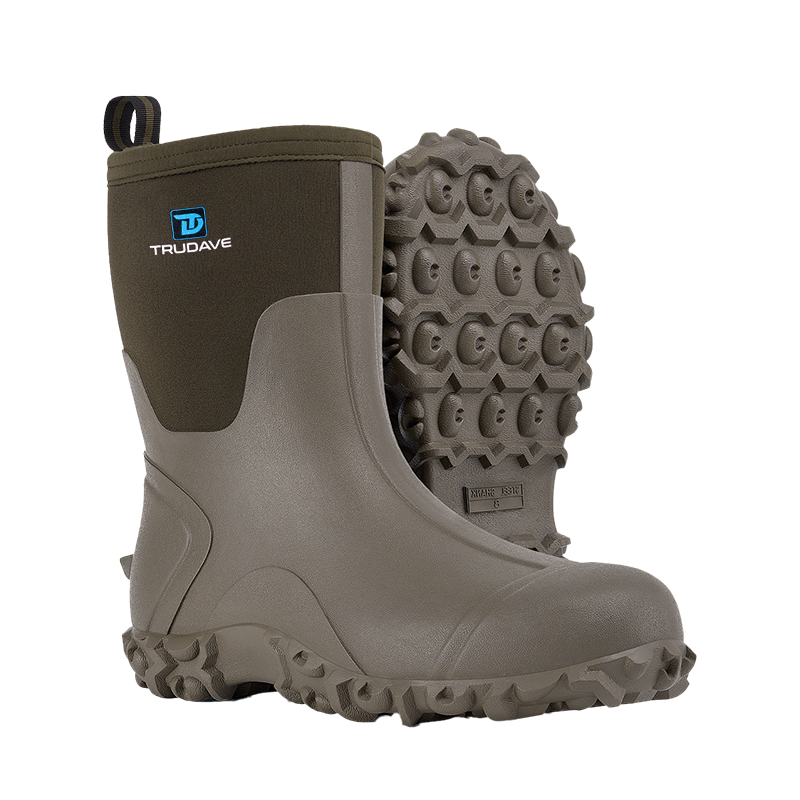 Trudave Rubber Anti-Slip Rain Boots for Gardening and farming