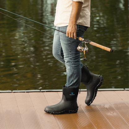 Trudave Rubber Anti-Slip Rain Boots for Gardening and farming
