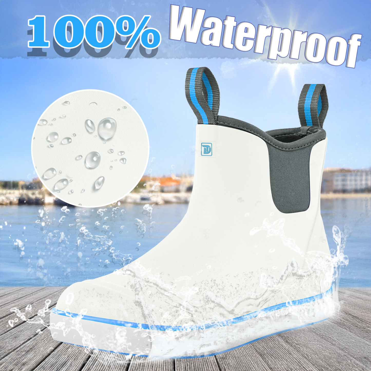 Trudave 6.7" Anti-Slip Ankle Deck Boots 