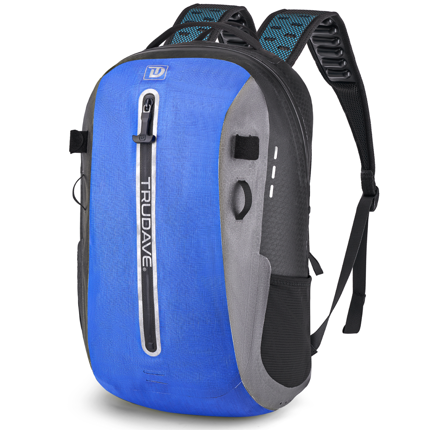Trudave Black Waterproof Backpack, Floating TPU Coated Dry Bag with Airtight Zipper for Kayak, Fishing, Boating, Hiking