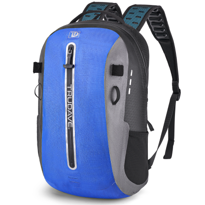 Trudave Black Waterproof Backpack, Floating TPU Coated Dry Bag with Airtight Zipper for Kayak, Fishing, Boating, Hiking