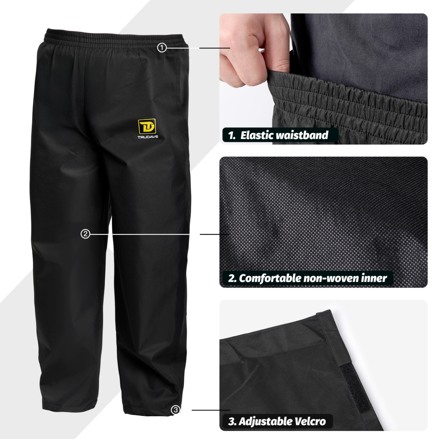 Trudave Waterproof Rain Suits for Men