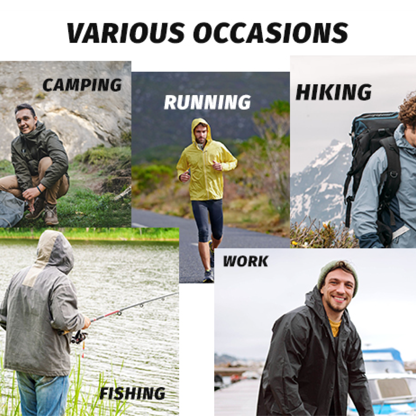 Trudave Waterproof Rain Suits for Men