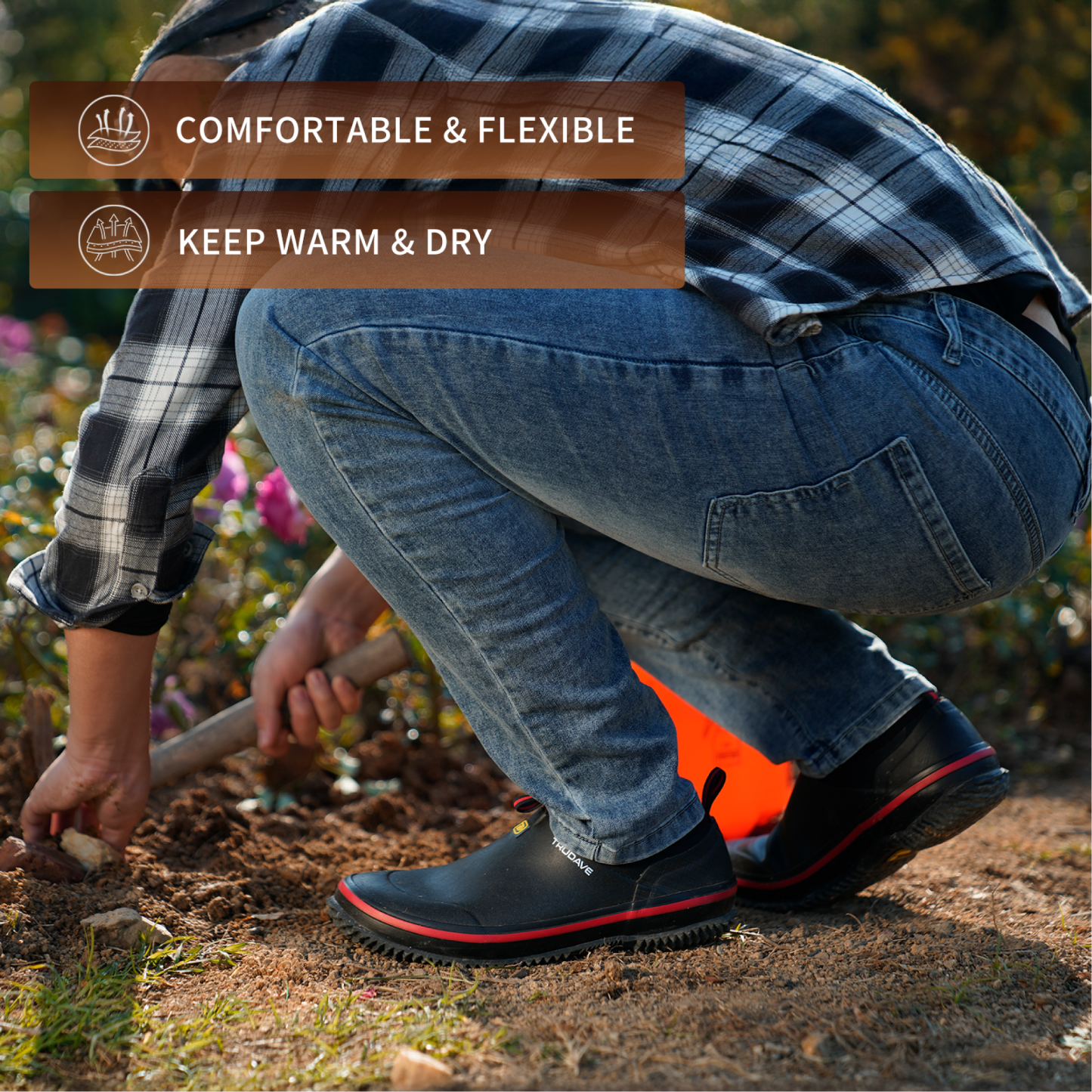 Trudave Waterproof Garden Shoes for Men & Women