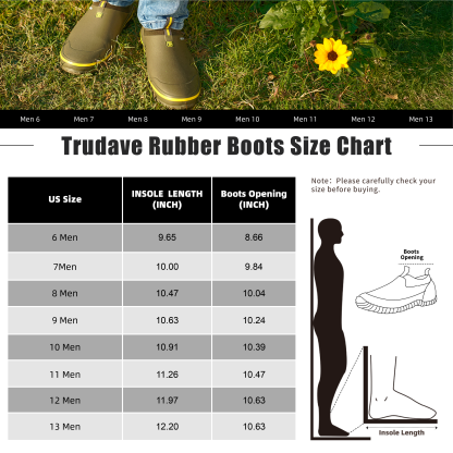 Trudave Waterproof Garden Shoes for Men & Women