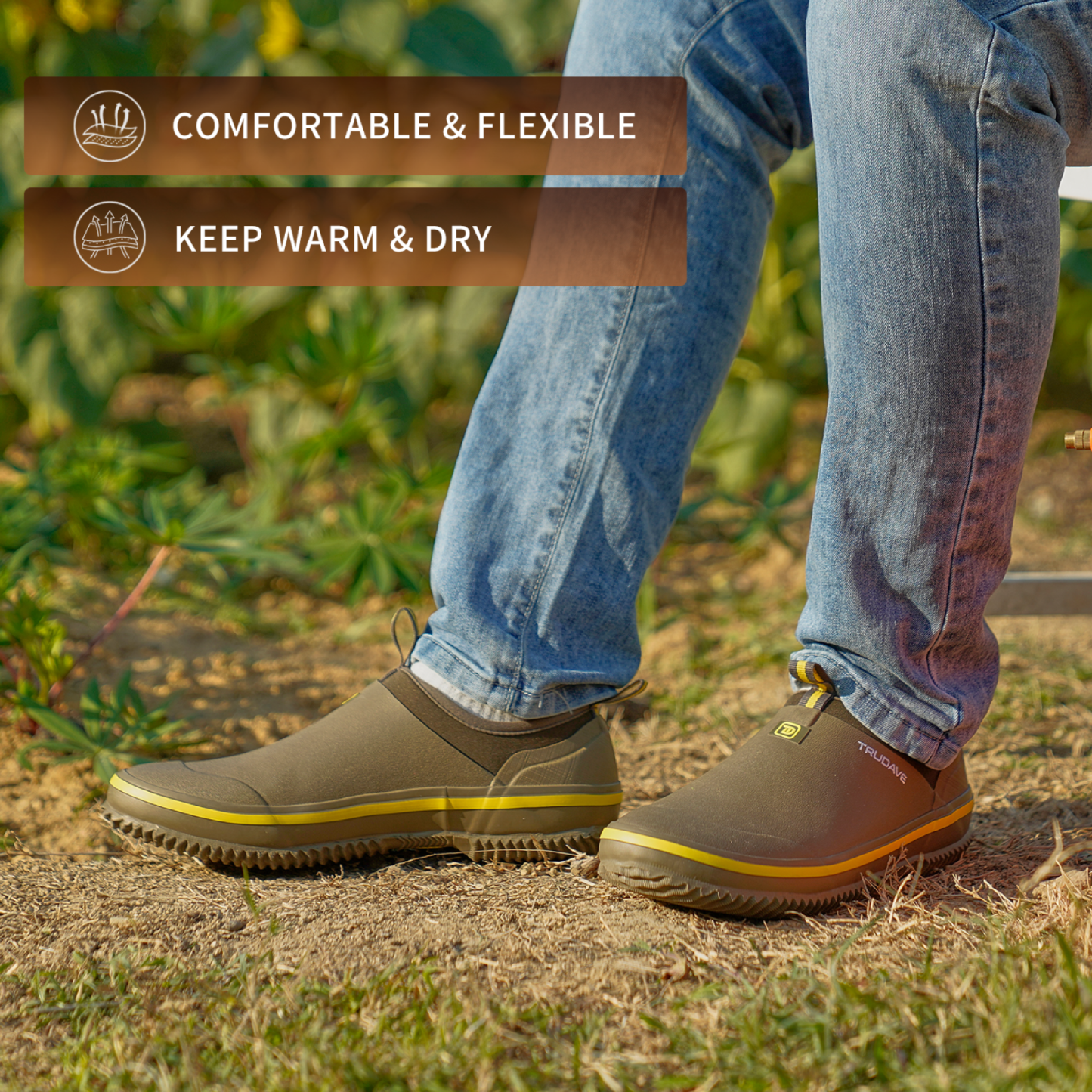 Trudave Waterproof Garden Shoes for Men & Women