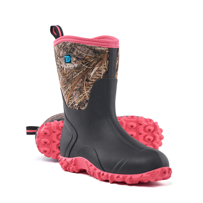 Trudave Women's Rubber Boots with Steel Shank