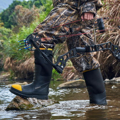 Trudave Steel Toe Rubber Work Boots For Men