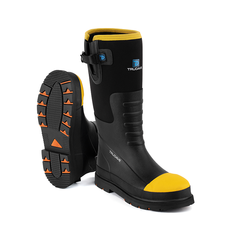 Trudave Steel Toe Rubber Work Boots For Men