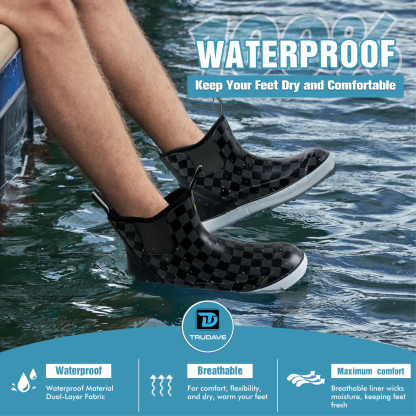 Trudave 6.7" Anti-Slip Ankle Deck Boots 