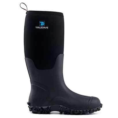 Trudave Rubber Boots for Men with Steel Shank - Black
