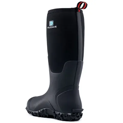 Trudave Rubber Boots for Men with Steel Shank - Black