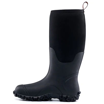 Trudave Rubber Boots for Men with Steel Shank - Black