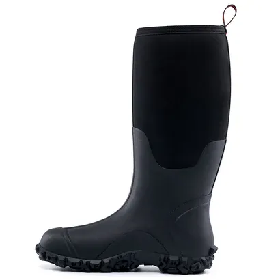 Trudave Rubber Boots for Men with Steel Shank - Black