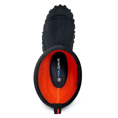 Trudave Rubber Boots for Men with Steel Shank - Black