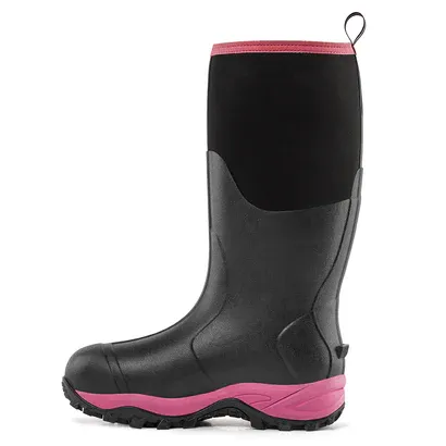Trudave Tall Rubber Boots For Women With Steel Shank - Pink