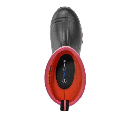 Trudave Tall Rubber Boots For Women With Steel Shank - Pink