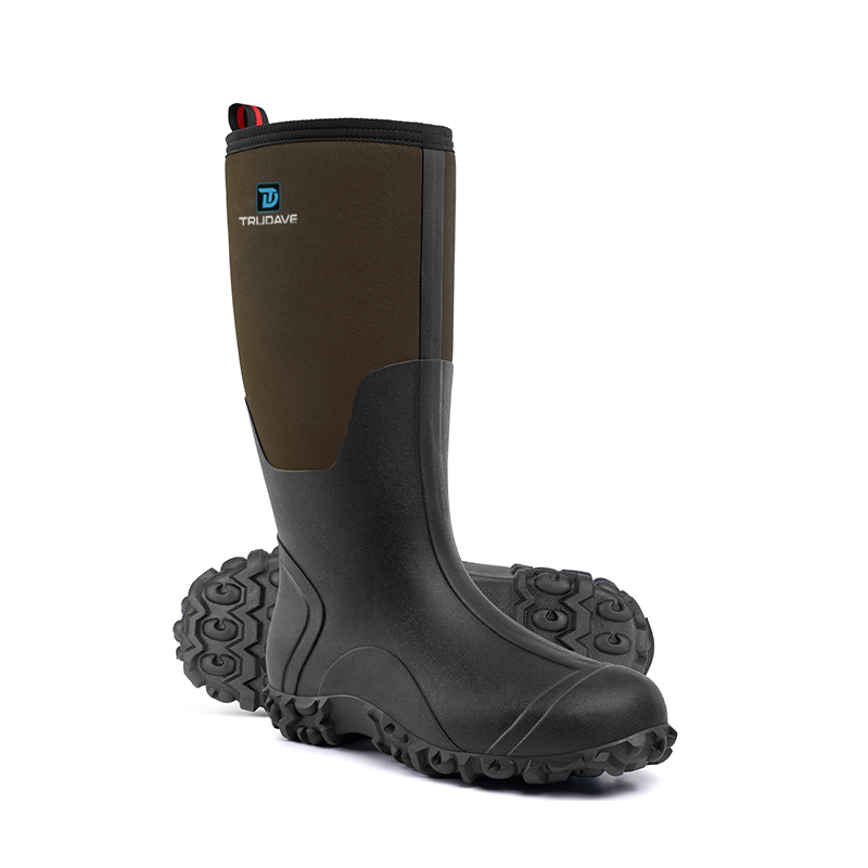 Trudave Rubber Boots for Men with Steel Shank