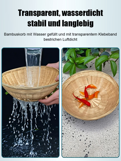 Langlebiger transparenter wasserdichter Kleber