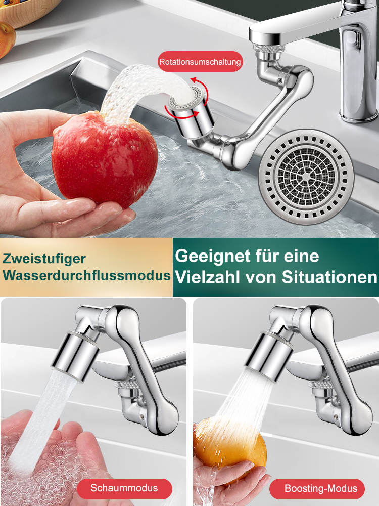 [Multifunktions-Roboterarmverlängerung und -drehung] Spritzschutzhahn