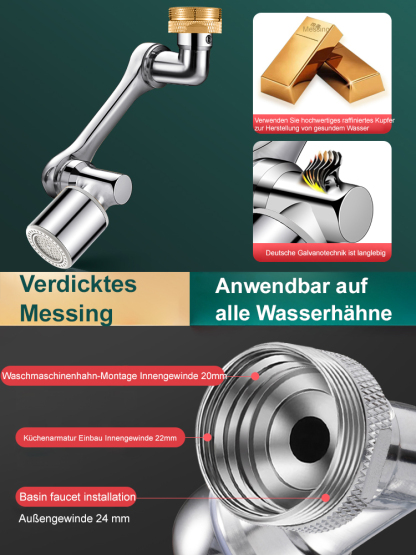 [Multifunktions-Roboterarmverlängerung und -drehung] Spritzschutzhahn