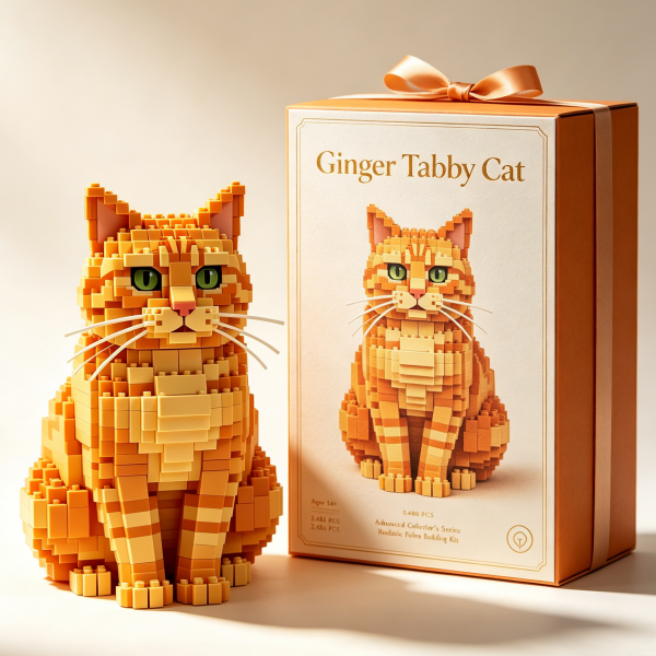 Ginger Cat Building Blocks Set