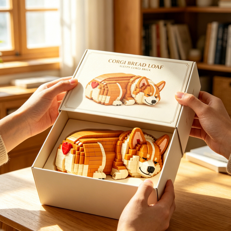 Corgi Toast Building Block Set - A collector's item for Corgi enthusiasts