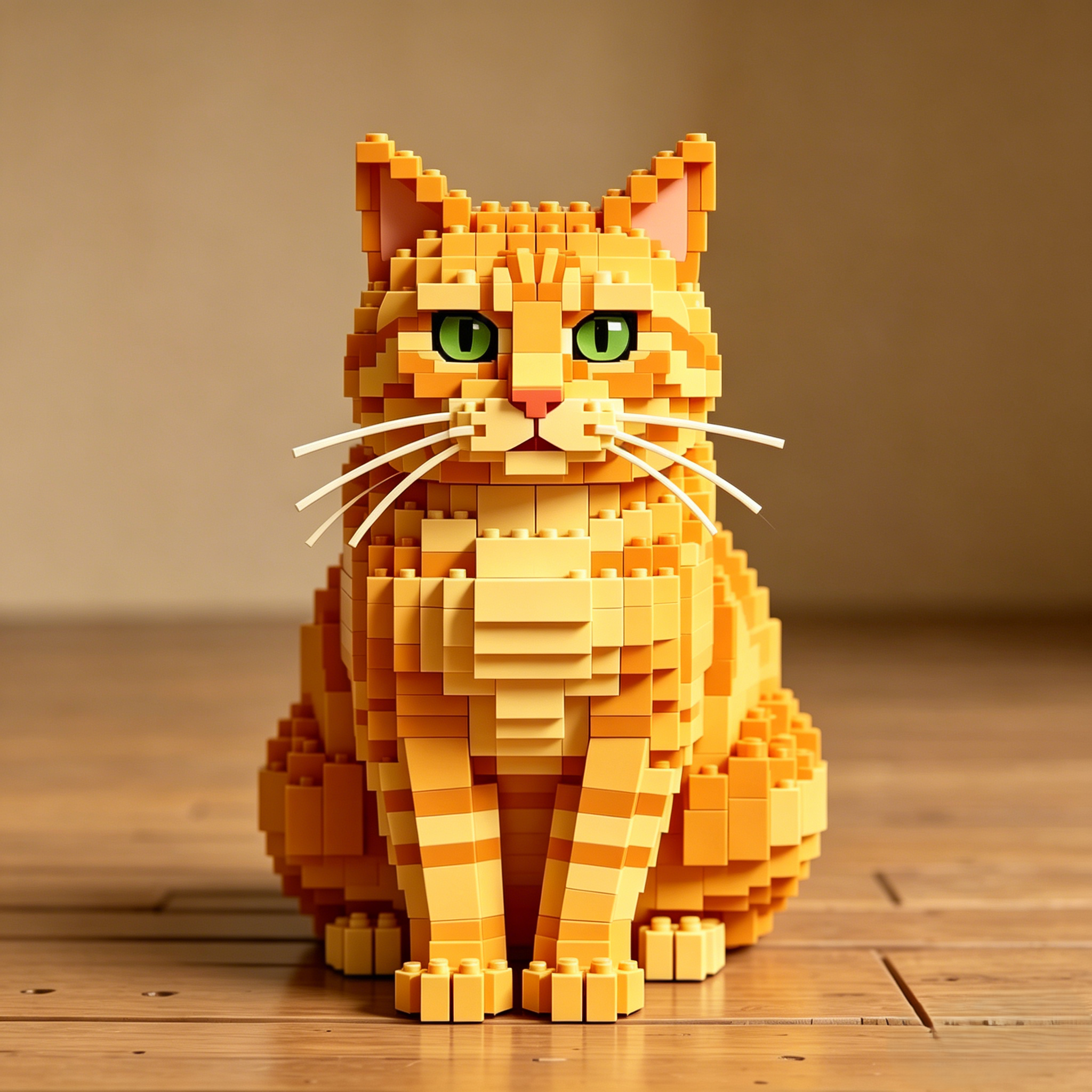 Ginger Cat Building Blocks Set