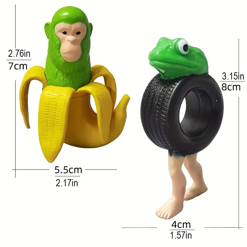 8pcs Tralalero Tralala Italian Meme Shark Figures - Whimsical Animal Collectible Figurines with Unique Designs (Banana, Elephant, Green Frog, Shark, Hippo) - Durable Plastic Desk Decor for Office & Home, Holiday Gifts for Fans