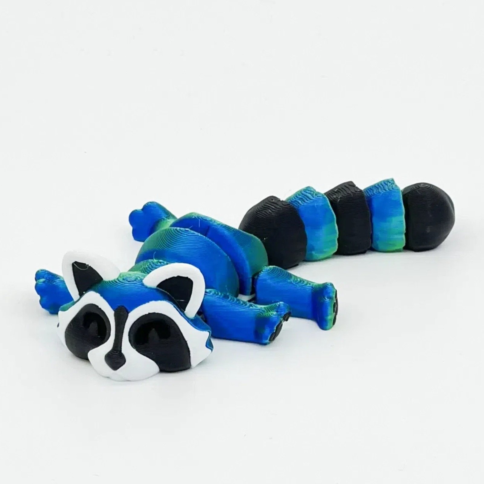 🦝🦝Adopt Your Own Mischievous 3D Printed Raccoon – With Optional Trash Can