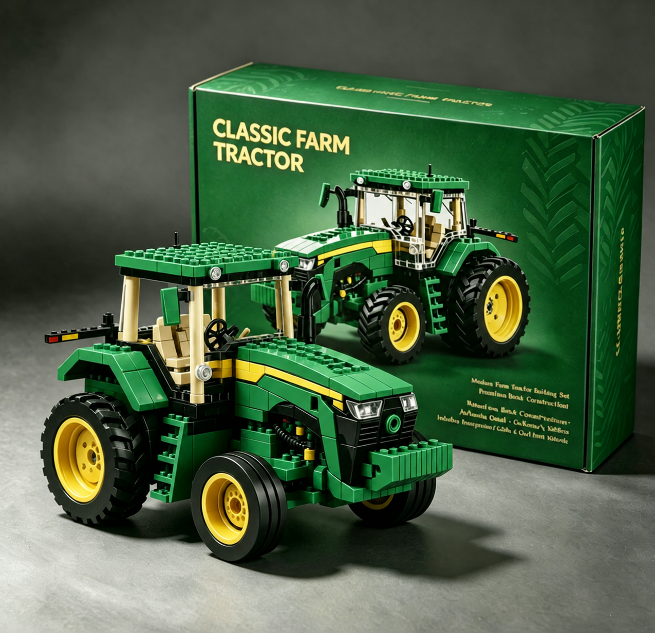 🚜Rural Agricultural Tractor Building Block Set | Collector Edition Tractor🌾