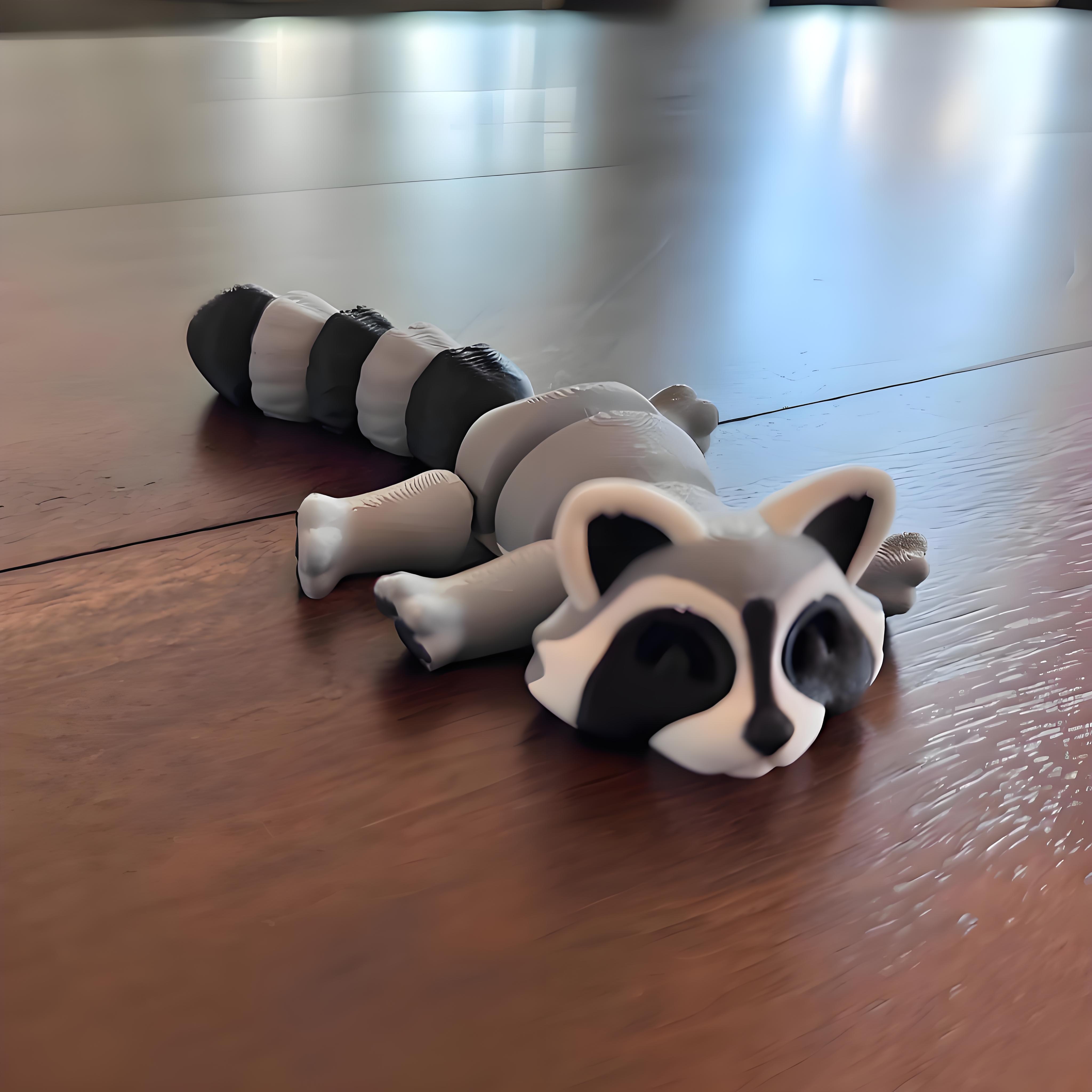 🦝🦝Adopt Your Own Mischievous 3D Printed Raccoon – With Optional Trash Can
