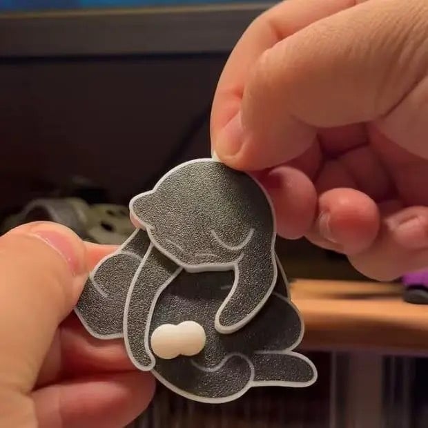 🐱😂Naughty Cat Keychain – Your Daily Dose of Feline Mischief