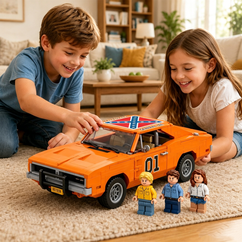Backwoods Car Chase 47th Anniversary Collectors Edition Building Brick Set