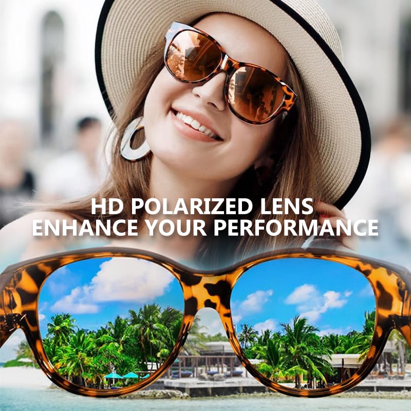 ⏳Limited Time 49% OFF💥 - 2025 New Polarized UV400 Protection Trendy Round Cat-eye Sunglasses 😺🕶️