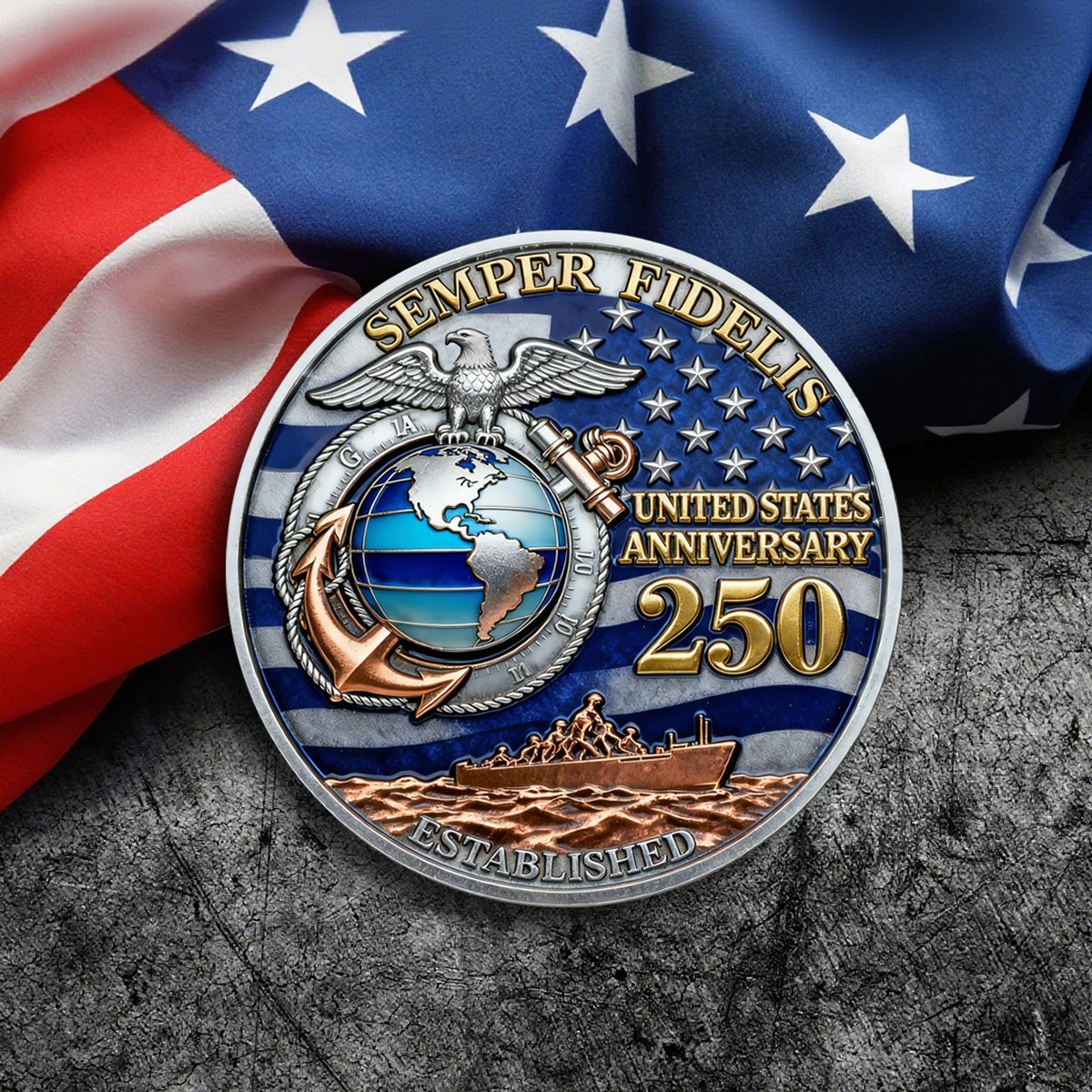 🎉250th Anniversary Commemorative Coin of the Marine Corps
