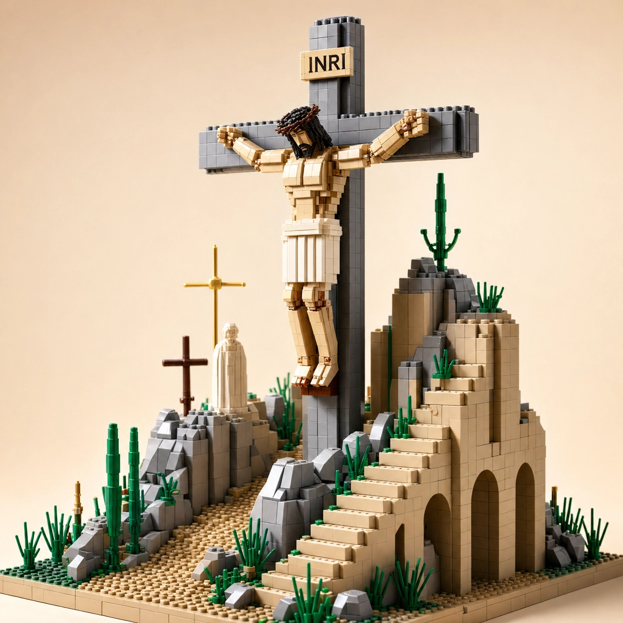 Golgotha Memorial Building Set: Honoring Love and Redemption