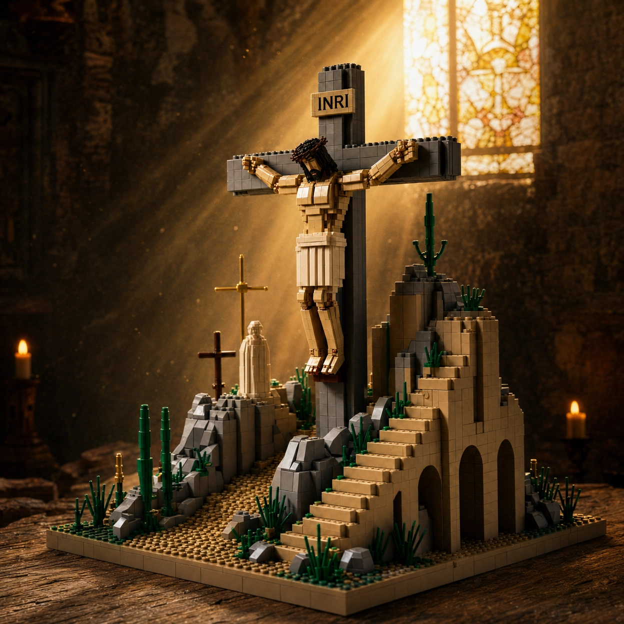 Golgotha Memorial Building Set: Honoring Love and Redemption