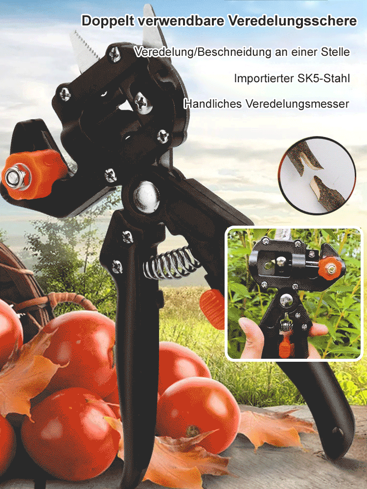 Multifunktionales Veredelungsmesser für Obstbäume