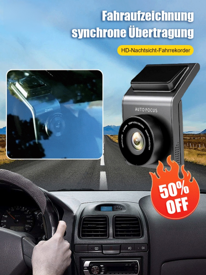 [Kostenlose Speicherkarte] HD-Nachtsicht-Fahrrekorder