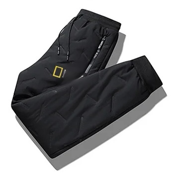 Wasserdichte und kältebeständige Lamm-Jogginghose für Herbst und Winter