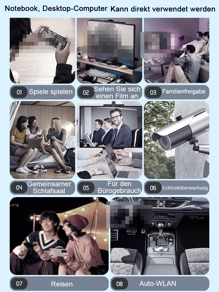 【Superstarkes Signal ohne Verzögerung】Weltweit einsetzbares tragbares WLAN