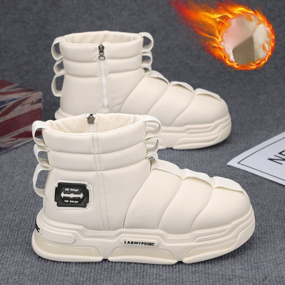 Neue gefütterte Plateauschuhe im Brotdesign