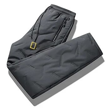 Wasserdichte und kältebeständige Lamm-Jogginghose für Herbst und Winter