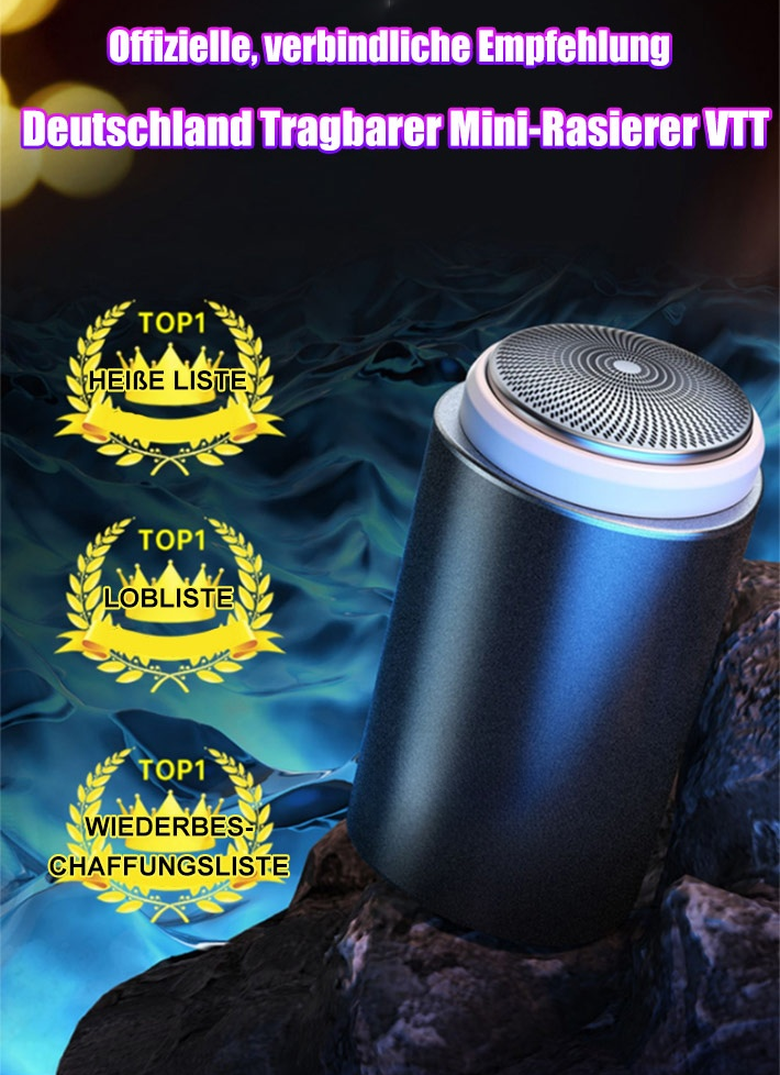 Saubere, sanfte Reinigung elektrischer Minirasierer