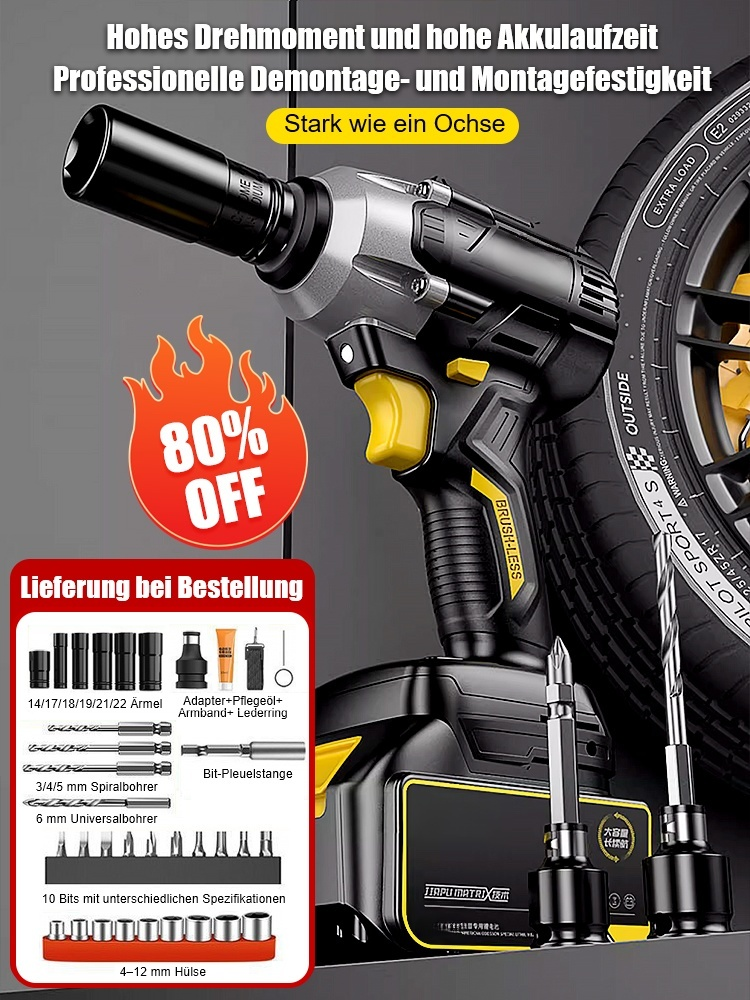 Lithium-Schlagschrauber mit hohem Drehmoment