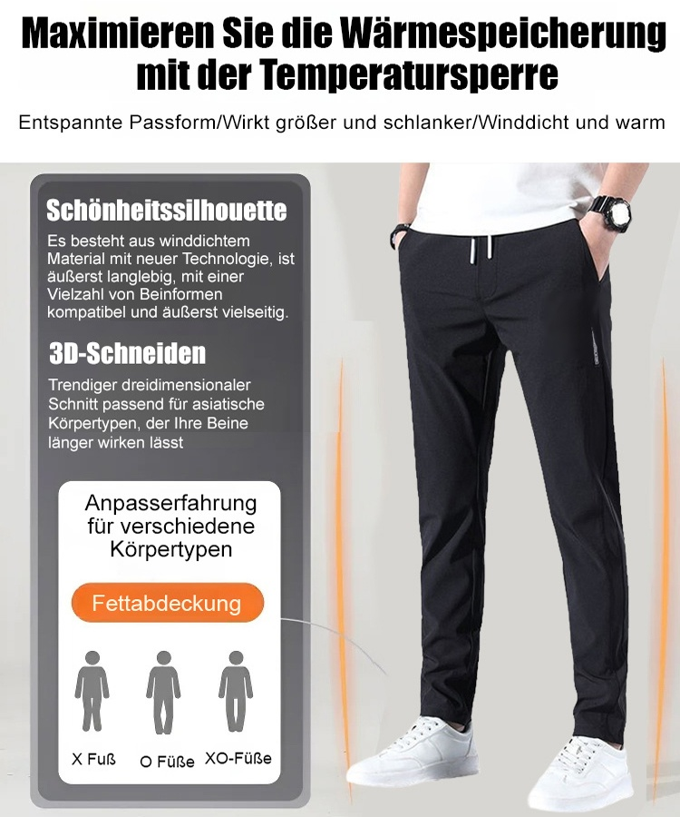 Gepolsterte Business-Hose für Männer im Herbst und Winter